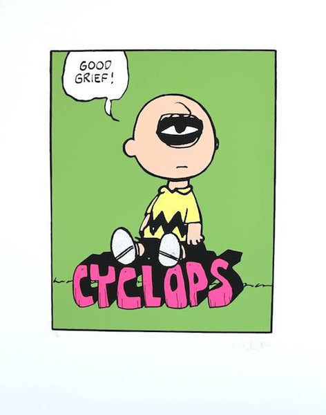 Cyclops - Charlie Brown (Green) - Lucas Price Screenprint 