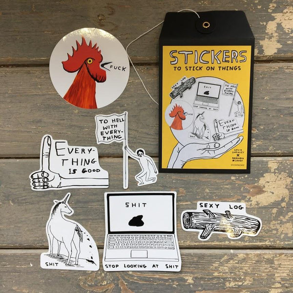 David Shrigley - Sticker Pack (View to see choices)