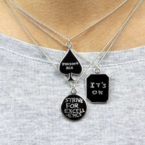 David Shrigley - Fuckin Ace Necklace / Pendant