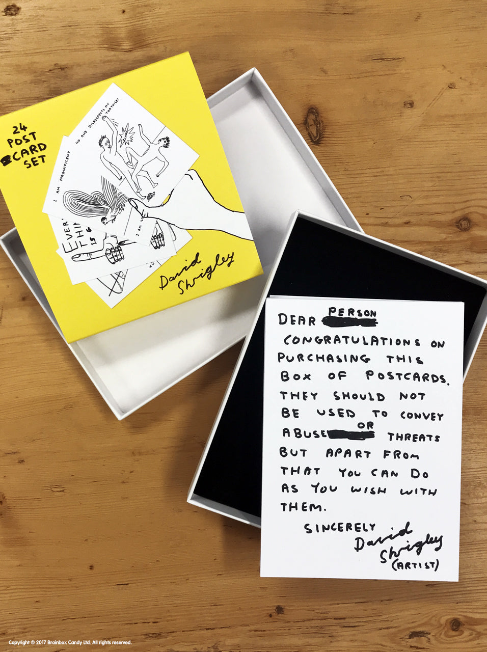 David Shrigley - Box of 24 Postcards