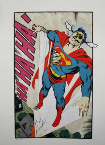 D*Face - Ha Ha Ha, Not So Superman Signed Print Screenprint
