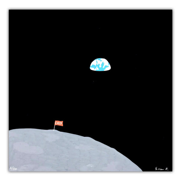 Euan Roberts - Easy Moon - Hand Painted Multiple Signed Edition