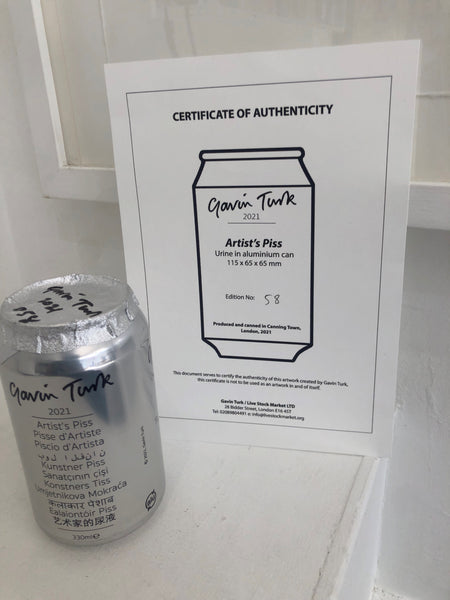 Gavin Turk - Piscio d’Artista (Artist's Piss)