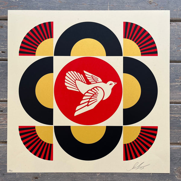 Shepard Fairey - Geometric Dove (Cream)