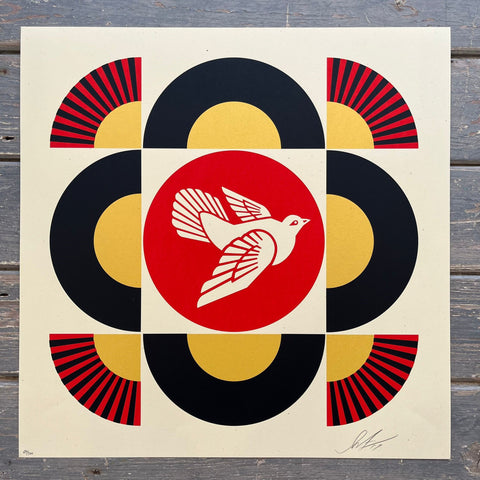 Shepard Fairey - Geometric Dove (Cream)
