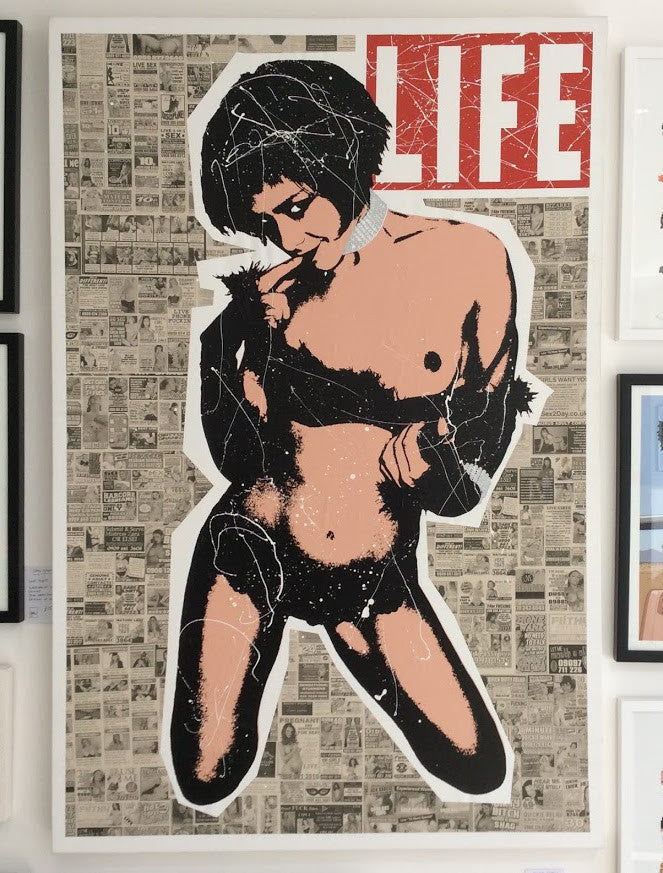 Goldie - Life Ain't Black & White - Large Original Canvas
