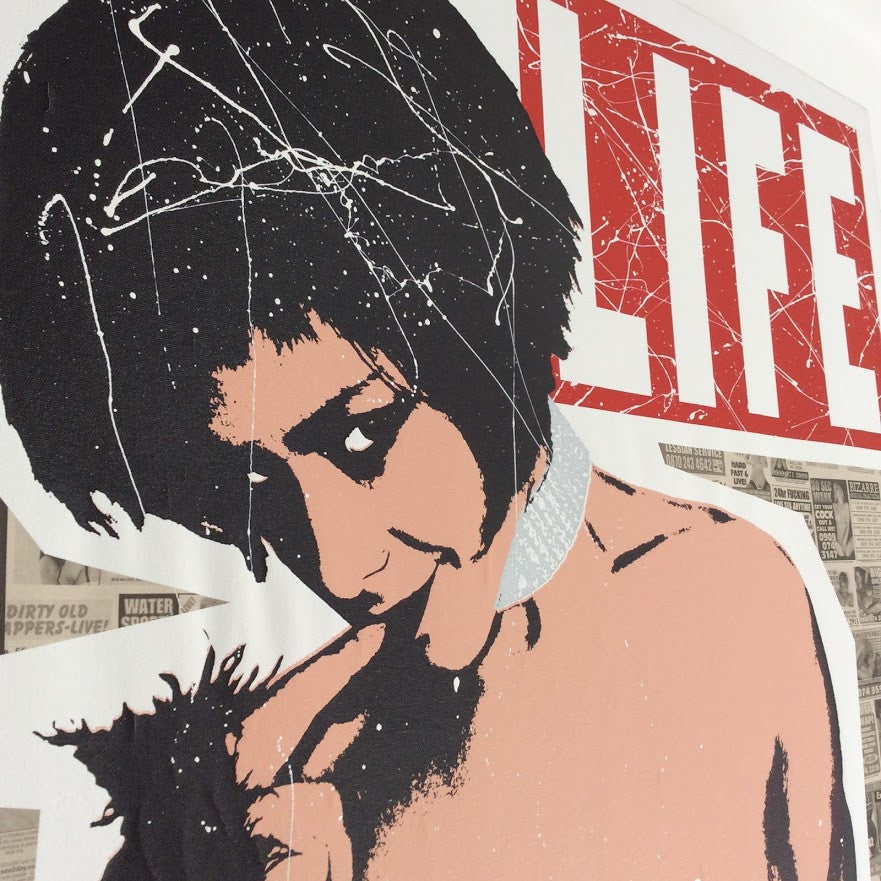 Goldie - Life Ain't Black & White - Large Original Canvas
