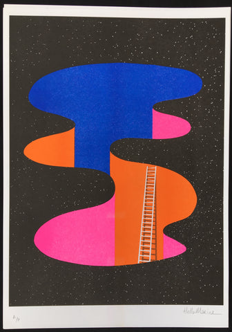 Hello Marine - Mind The Gap - Signed Risograph Print
