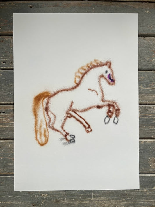 Listen04 - Horse (After Stubbs) (A2 Original)