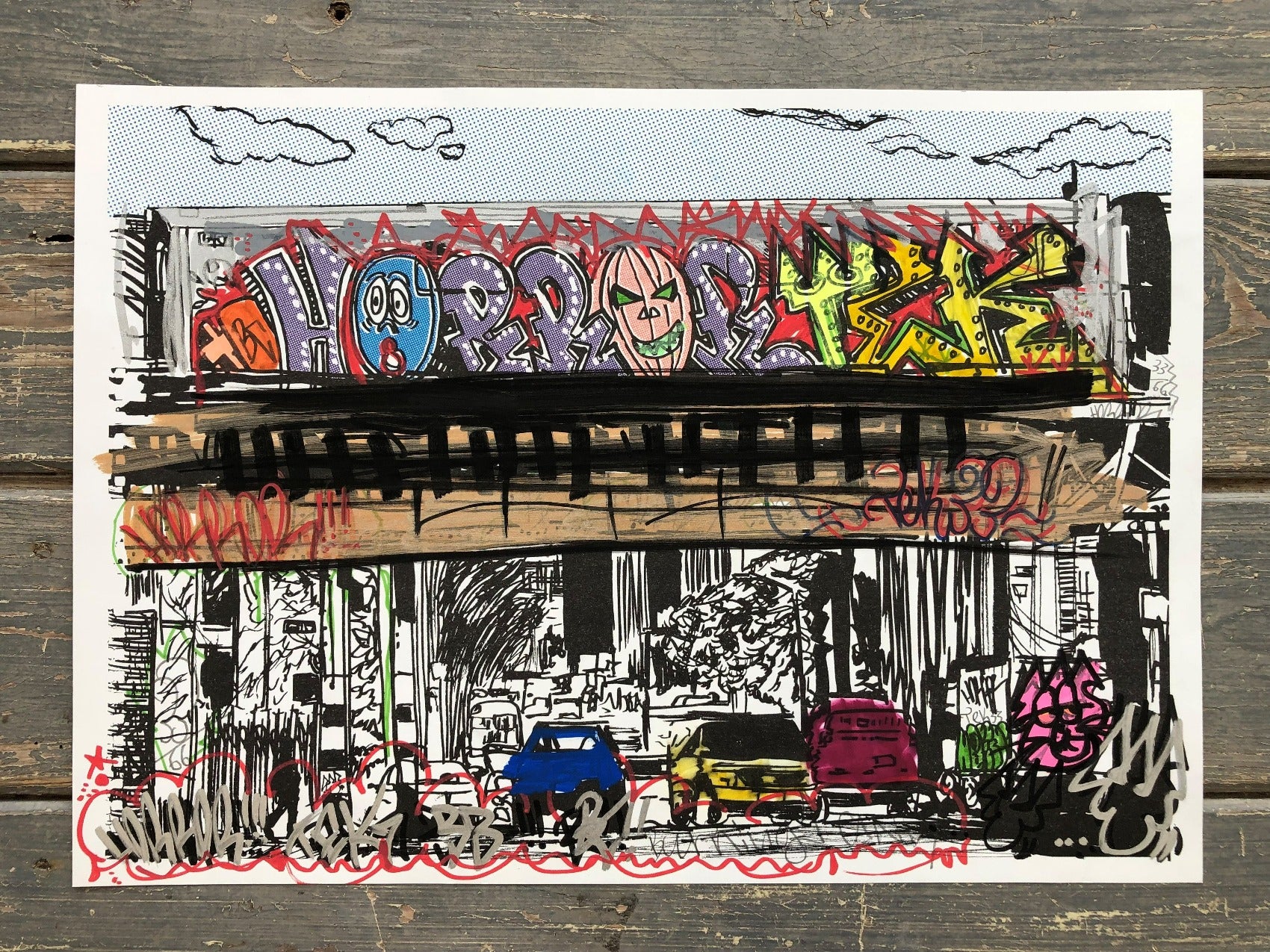 James Jessop - Tek 33 X Horror Riso Print