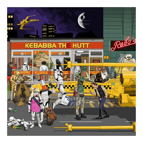 Jim'll Paint It - Kebabba The Hutt Signed Limited Edition Print