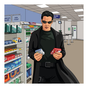 Jim'll Paint It - The Matrix Print - Neo's Dilemma - Signed