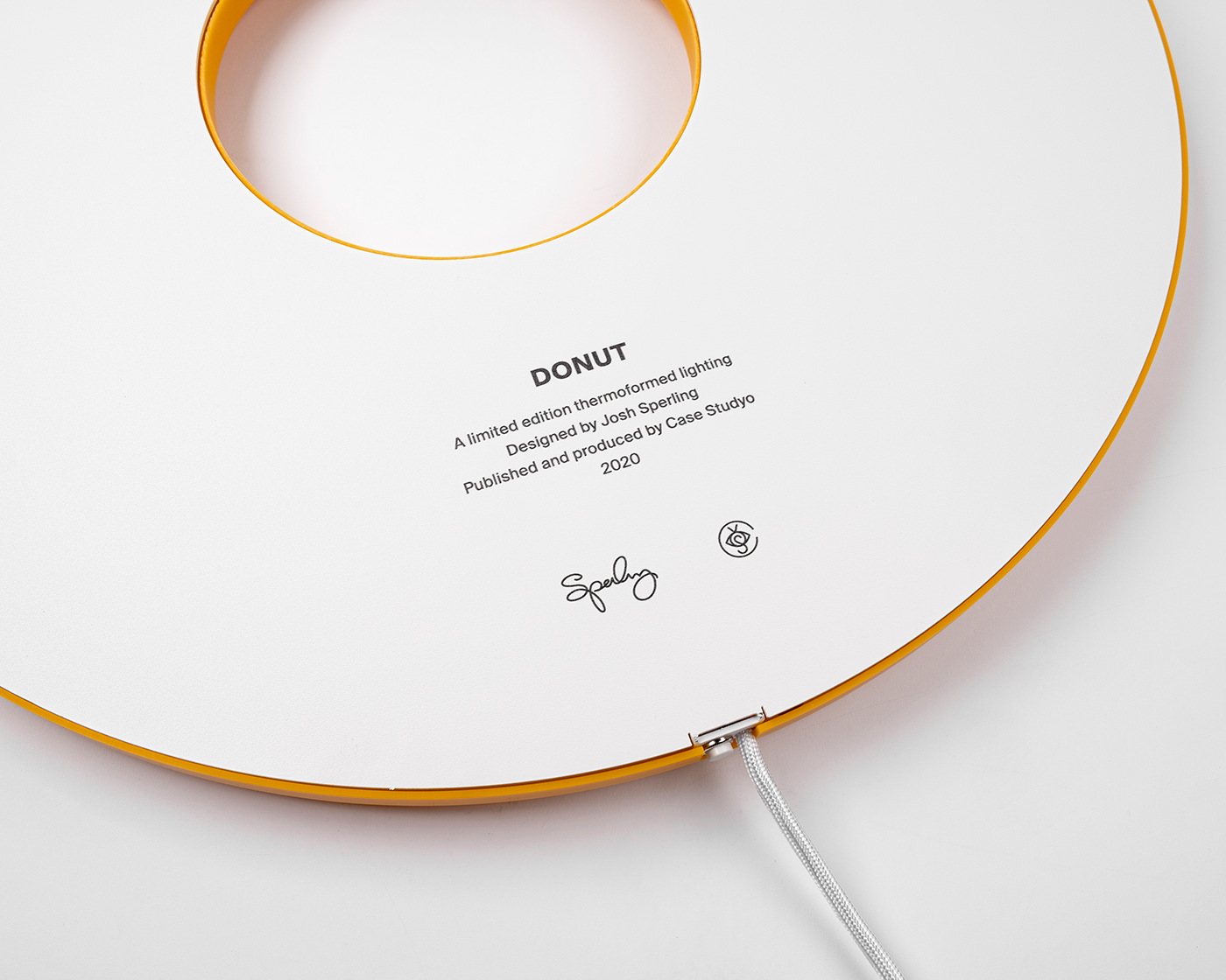 Josh Sperling - Donut Lamp (Yellow)