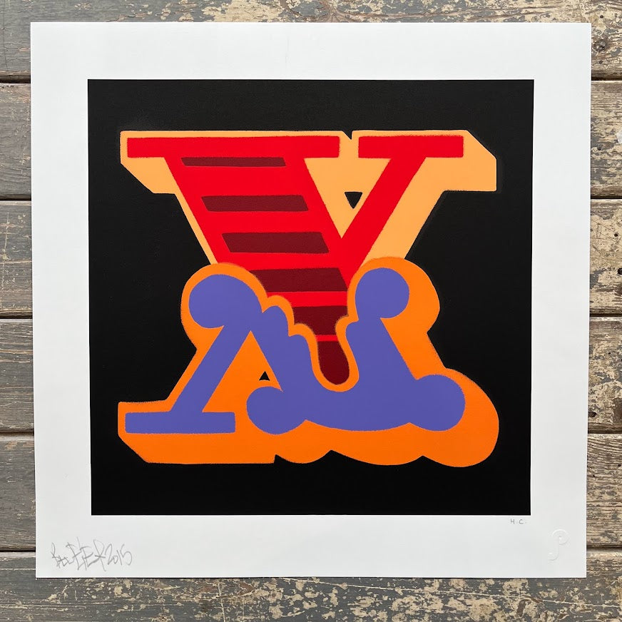 Ben Eine - Letter X Screenprint