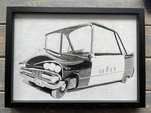 Lola Dupré - Dodge 2 (Framed Original Collage)