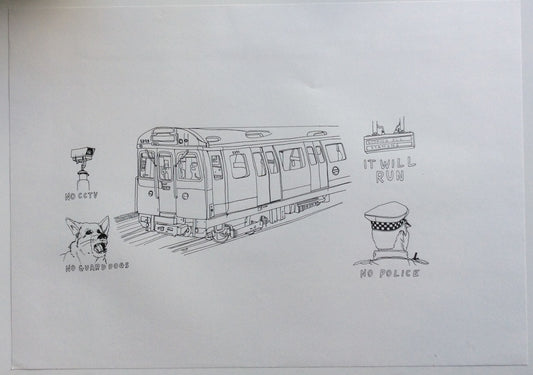 Lush - Graffiti Melbourne Australia - Original Signed Dismaland Drawing