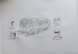Lush - Graffiti Melbourne Australia - Original Signed Dismaland Drawing