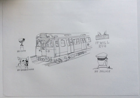 Lush - Graffiti Melbourne Australia - Original Signed Dismaland Drawing