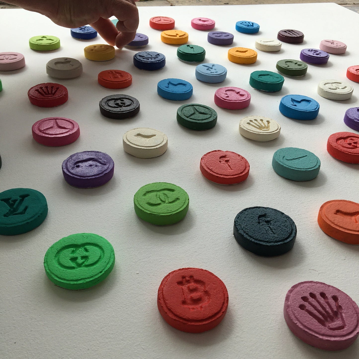Dean Zeus Colman - 61 Pills (Hirst Edition) (Framed)