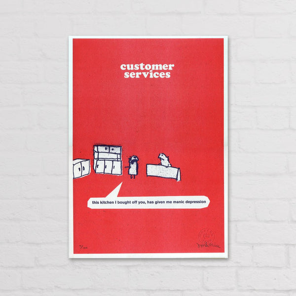 Modern Toss - Signed Limited Edition Print Work Kitchen