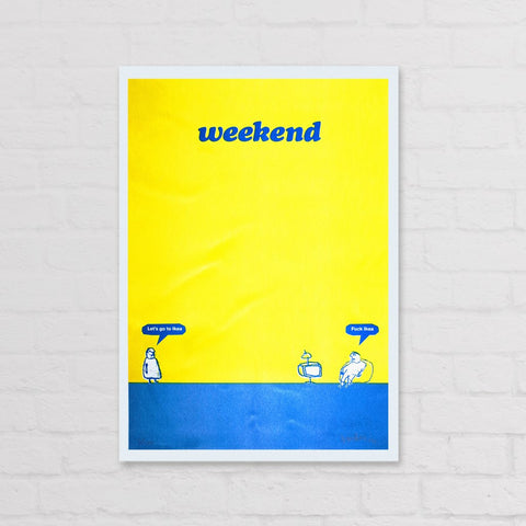 Modern Toss - Signed Limited Edition Print Weekend Ikea