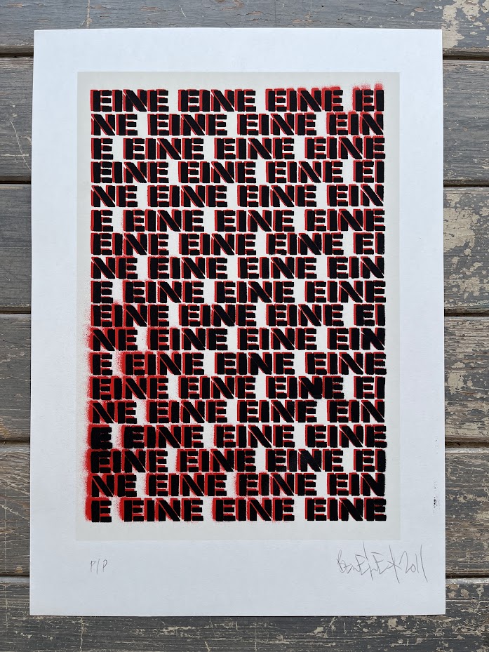 Ben Eine - Moniker Screenprint