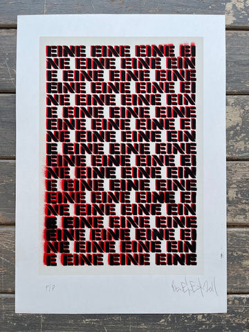 Ben Eine - Moniker Screenprint