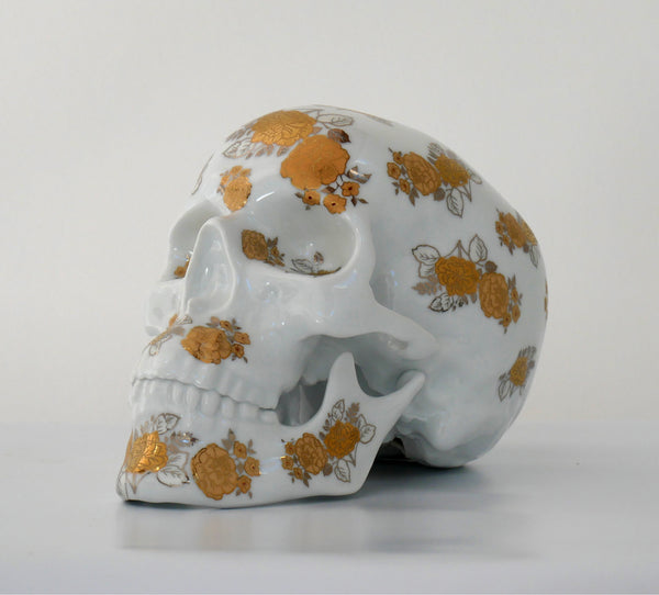 Noon - Gold Flowers Skull - K.Olin Tribu