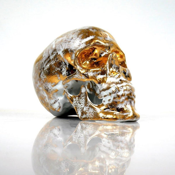 Noon - Gold Skull B - K.Olin Tribu - Ceramic Limoges Porcelain