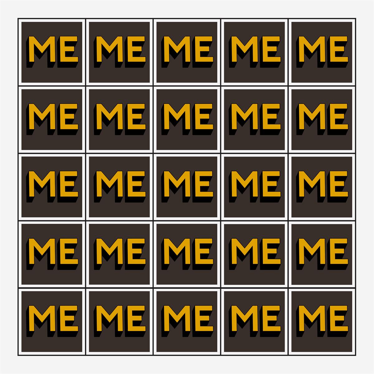 Oddly Head - ME 009 - Me Me Me Signed Print Hang Up