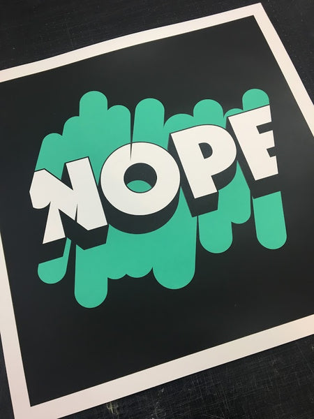 Oddly Head - Nope Signed Screenprint Scratchcard Lottery