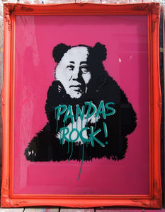Pure Evil - Pandas Rock - Large Original Signed Canvas Piece