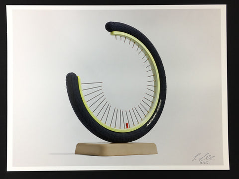Simon Shepherd - Reinventing The Wheel - Signed Print Brighton Ceramic Sculpture