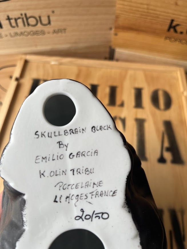 Emilio Garcia - Skull Brain (Black Porcelain)