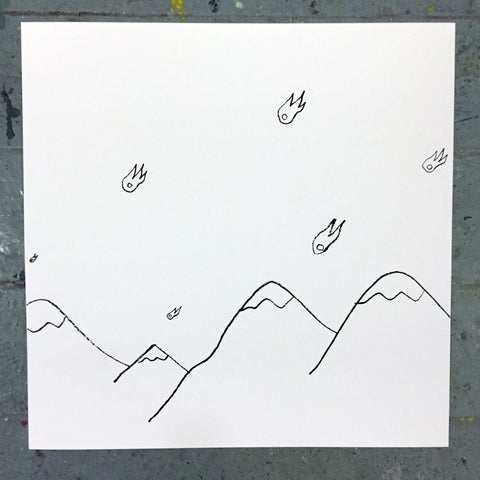 Euan Roberts - Skyfall Over The Alps - Signed Screenprint