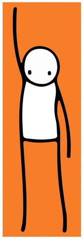 Stik - Liberty - Orange Screenprint Dorian Grey Print Street Art