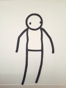 Stik - Original Sculpture - Rare Original Signed Stik Street Art Canvas