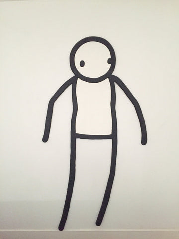 Stik - Original Sculpture - Rare Original Signed Stik Street Art Canvas