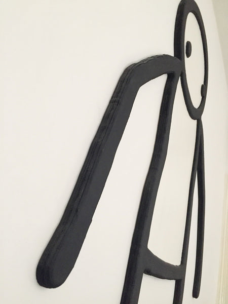 Stik - Original Sculpture - Rare Original Signed Stik Street Art Canvas