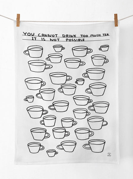 David Shrigley - Black & White Tea Towels (View for choices!)