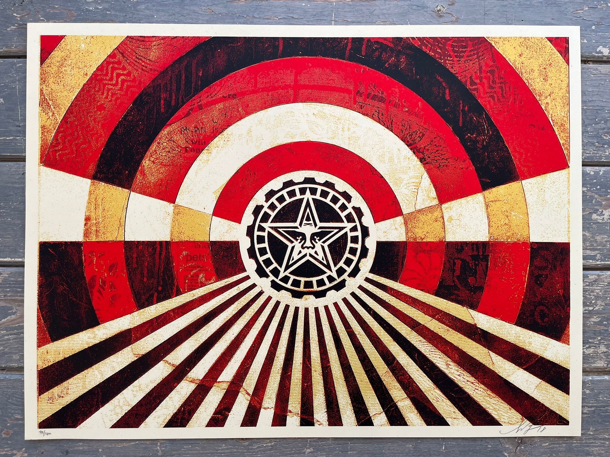 Shepard Fairey - Tunnel Vision (Gold)