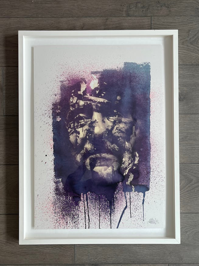 Vhils - The Unknown Icon (Framed)