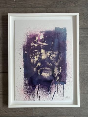 Vhils - The Unknown Icon (Framed)