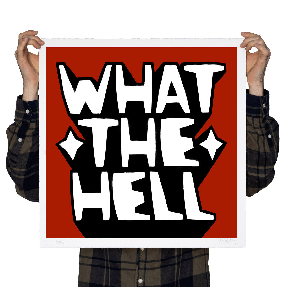 Kid Acne -What The Hell (Blood Red) - Screenprint Signed