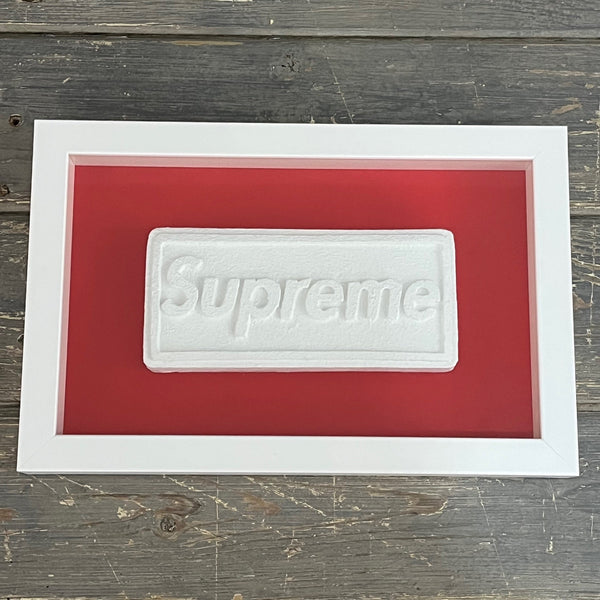 Dean Zeus Colman  - Love Is A Drug (Supreme Box Logo) (White On Red)