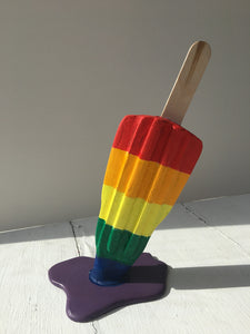Dean Zeus Colman - You Melt My Art - Rainbow Melting Ice Lolly