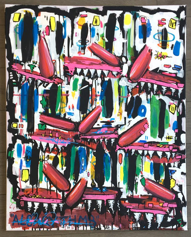Stevie Unknown - Original Brighton Graffiti Painting