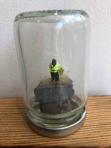 Jimmy Cauty - Aftermath Dislocation Principle Police Constable with a Smiley Riot Shield