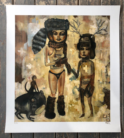 David Choe - Pull My Scarf- Signed Limited Edition Print - Outer Edge 2007