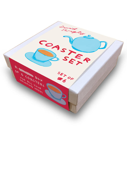 David Shrigley - Box of 6 Coasters (Coaster Set 2 - Coloured)